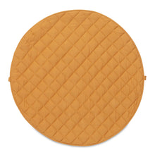 Carregar imagem no visualizador da galeria,  alfombra de juegos orgánica Play&amp;Go 3 en 1 (color mostaza): ¡bolso cambiador, bolsa de almacenamiento y alfombra de actividades orgánica! La alfombra de juegos GOTS en color mostaza es resistente, sólida y transmite calma. 