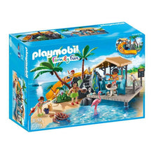 Carregar imagem no visualizador da galeria,  Isla Resort - Playmobil Family Fun¡La familia Playmobil va a pasar unas maravillosas vacaciones en esta isla paradisíaca! Está lleno de actividades acuáticas: podrán nadar en el mar, deslizarse por un tobogán, bucear, surfear... 