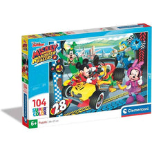 Carregar imagem no visualizador da galeria,  Puzzle de 104 piezas con temática de Mickey and the Roadster Racers. 