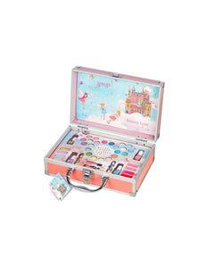  Maletín de belleza Hadas es un completo set de maquillaje.sombras de ojos, brillos de labios, pintauñas a base de agua, aplicadores, pinceles y pegatinas decorativas para uñas. 