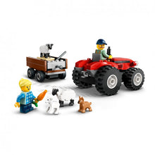 Carregar imagem no visualizador da galeria, Tractor Rojo con Remolque,Lleva el encanto del campo a los juegos de tus peques con el set LEGO City Tractor Rojo con remolque y ovejas. Contiene un tractor rojo con remolque desmontable