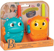 Cargar imagen en el visor de la galería,  walkie-talkies animalitos  B. Toys: ¡Habla y juega durante todo el día con un par de coloridos walkie-talkies! Fáciles de usar: Estos walkie-talkies de animales tienen un botón cada uno