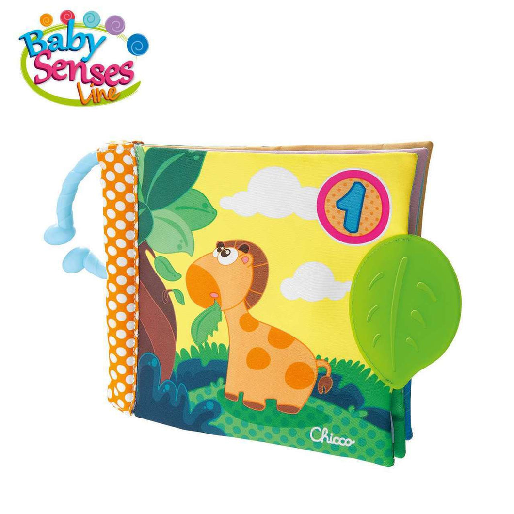  Libro Sonajero - Chicco LIBRO PARA BEBÉS: Un divertido libro para que el bebé comience a interesarse por los libros. Fabricado en tejidos y plástico blandos. 