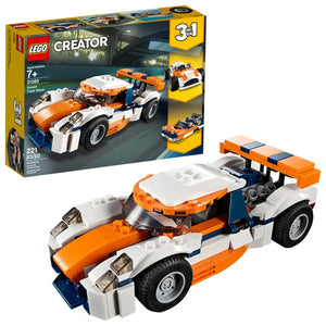 Lego Creator 3 en 1 Deportivo de competición 31089 , crea 3 coches deportivos diferentes con las mismas piezas +7 años