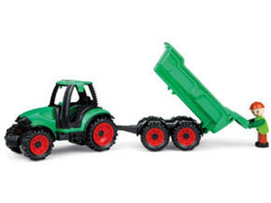Truckies Tractor Verde con Remolque y Muñeco - Lena 01625