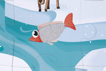 Carregar imagem no visualizador da galeria, Janod Puzzle Táctil Animales del Polo Norte 20 piezas - Juratoys J02773
