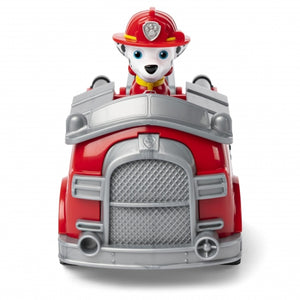 Camión de Bomberos + Figura Marshall Patrulla Canina íLos cachorros de la Patrulla Canina van a toda velocidad en sus vehículos de rescate! Únete a Marshall en misiones llenas de acción con su camión de bomberos. 