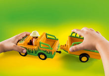 Cargar imagen en el visor de la galería, Playmobil 1.2.3 Vehiculo con Rinoceronte - Playmobil 70182