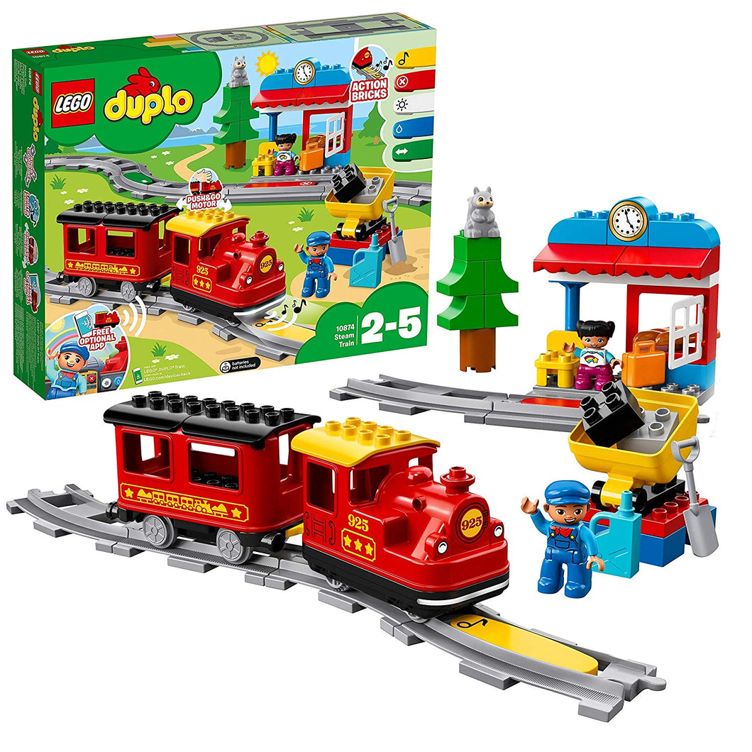 Tren de Vapor Duplo- Lego 10874