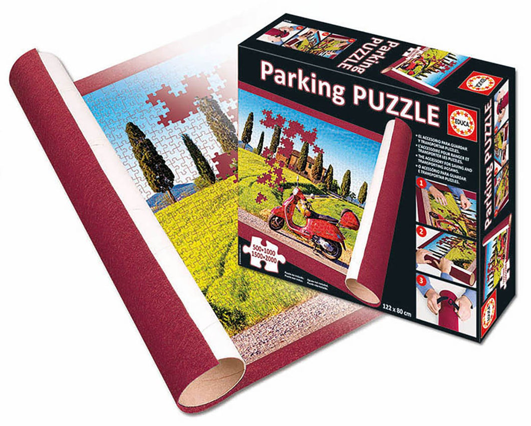 Parking Puzzle  Educa Borrás 17194 alfombra para guardar y transportar puzzles Montar el puzzle sobre el tapete de fieltro