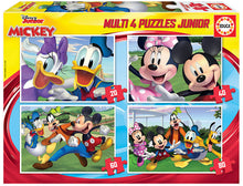 Carregar imagem no visualizador da galeria, Disney, Mickey &amp; Friends Multi 4 Puzzles 20, 40, 60 y 80 piezas - Educa Borrás 18627