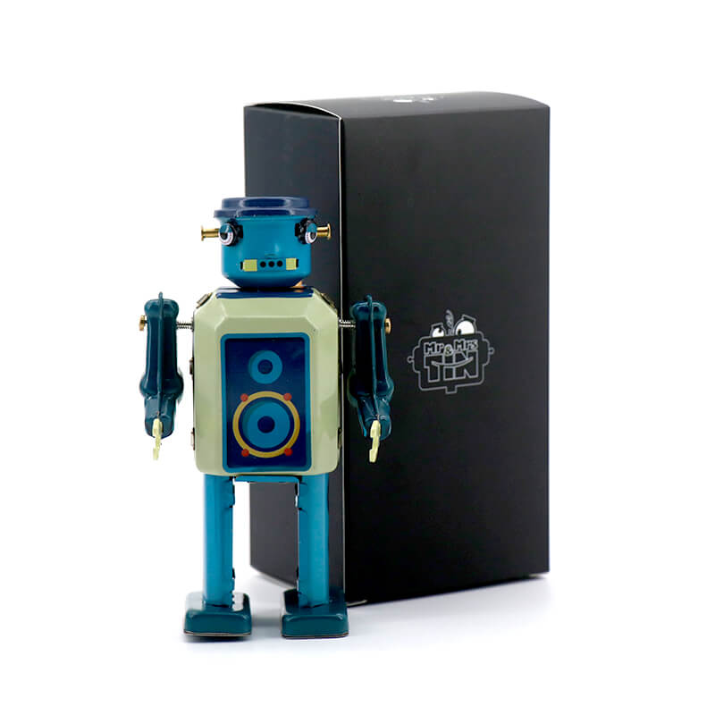 Robot Vinyl Bot Edición Limitada Mr & Mrs Tin 928009 especial coleccionistas robot de hojalata que anda al darle cuerda