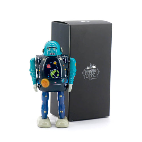 Robot Star Bot Edición Limitada Mr & Mrs Tin 928005 especial para coleccionistas robot de hojalata que anda al darle cuerda