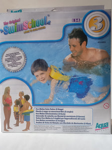 Tabla de natación para espalda The Original Swim School Aqua Leisure EU-0054 aprende con libertad de movimiento, con 2 correas