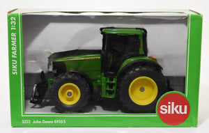 Siku 3252 Réplica del tractor John Deere 6920 S Escala 1:32 Hecho en metal con partes de plástico color verde