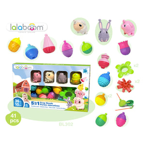 Lalaboom Cuentas de Animales Lalaboom, el juguete que desarrolla paso a paso la motricidad y la capacidad cognitiva de los niños. De 10 a 36 meses