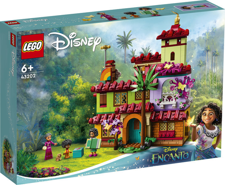  Casa Madrigal de Encanto• Regala a tu fan de Disney una mágica casa llena de color y sorpresas con el set LEGO® ǀ Disney Casa Madrigal, Este set de 587 piezas Incluye minipersonajes