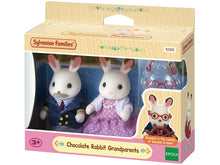 Cargar imagen en el visor de la galería, Sylvanian Families abuelos Conejos de chocolate El pack incluye 2 figuras: el abuelo y la abuela.