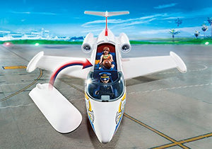 Avión de Vacaciones de Playmobil con piloto y dos figuras de pasajeros
