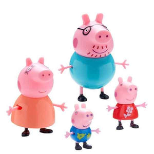 Peppa Pig Familia Set de 4 Figuras - Bandai 6666