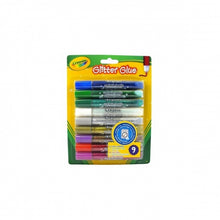 Cargar imagen en el visor de la galería, Glitter Glue 9 tubos de Purpurina con Pegamento Lavable - Crayola 69-3527