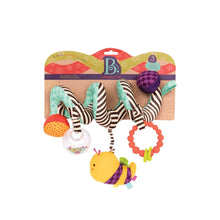 Cargar imagen en el visor de la galería, Espiral Wiggle Wrap BX2014  B Toys 72014 para cochecito cuna  sonajero, abeja con sonido, mordedor juguetes estimulantes
