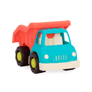 Happy Cruisers Dump truck Camión Volquete BX1720 B. Toys 71720 plástico superresistente contenedor basculante azul y naranja