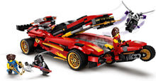 Cargar imagen en el visor de la galería, Ninjago Legacy Deportivo Ninja X-1 Lego 71737 coche 2 en 1 coche que lanza 1 moto ninja de su interior 5 minifiguras