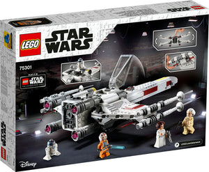  Caza Ala-X de Luke Skywalker (75301), un asombroso juguete de c onstrucción para niños que contiene una versión para construir con ladrillos LEGO® de la emblemática nave. • Incluye minifiguras LEGO® de Luke Skywalker, la Princesa Leia y el General Dodonna, 