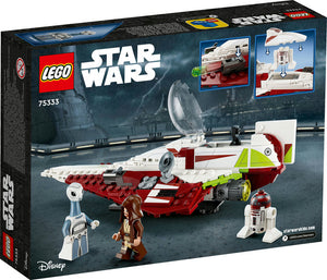 Caza Estelar Jedi de Obi-Wan Modelo para construir Caza Estelar Jedi de Obi-Wan Kenobi (75333): 2 minifiguras LEGO®: Obi-Wan Kenobi (con una espada láser) y, por primera vez, Taun We; contiene también una figura LEGO del droide astromecánico R4-P17 