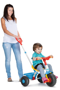 Feber Baby trike es el triciclo 2 en 1 con función empuje y función triciclo.