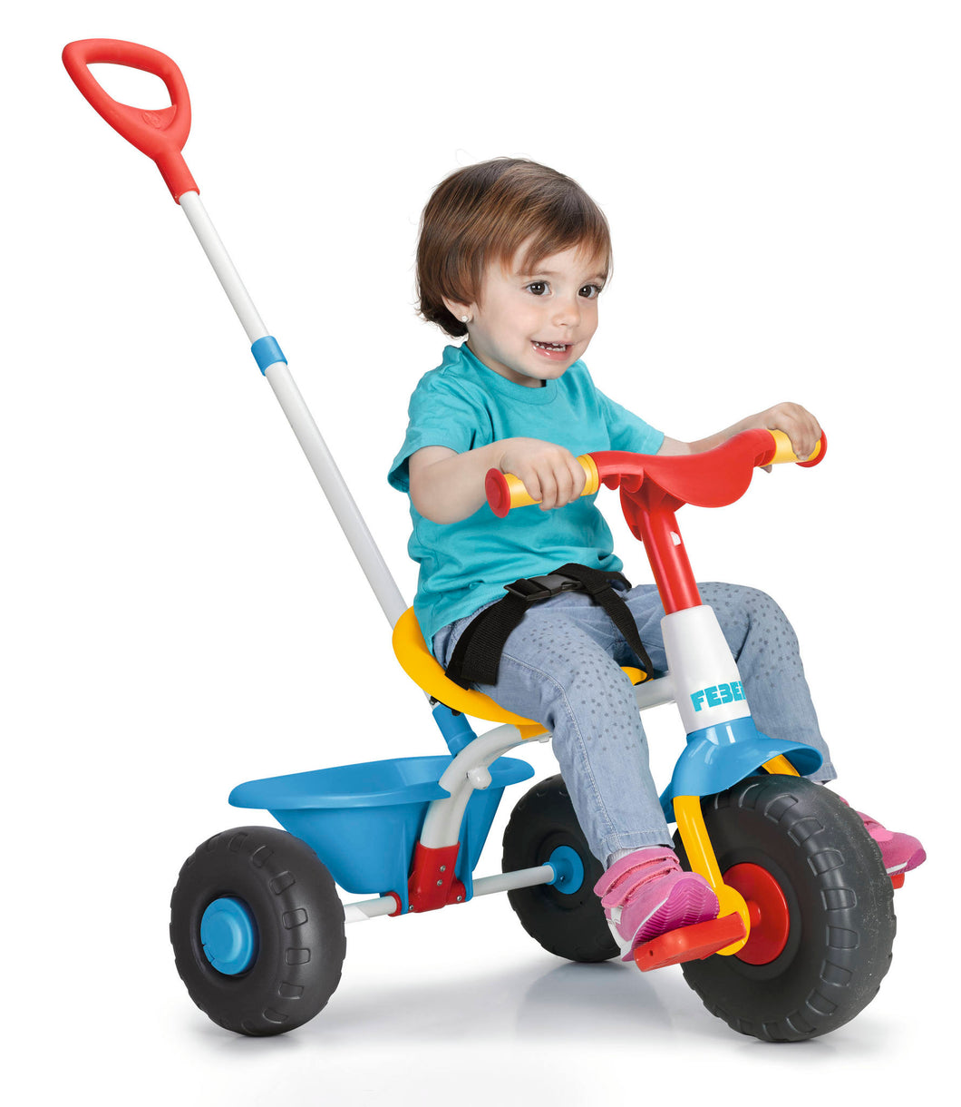•Feber Baby trike es el triciclo  2 en 1  con función empuje y función triciclo.
