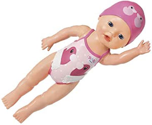 Baby Born de 30 cm nadadora. Funciona sin pilas , por resorte.