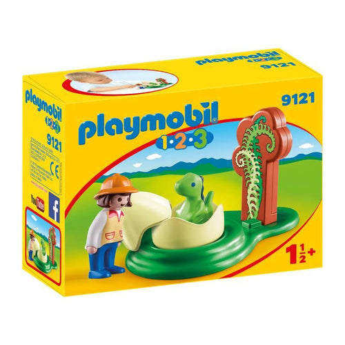 1.2.3 Huevo de Dinosaurio - Playmobil 9121-jugueteriatrevol