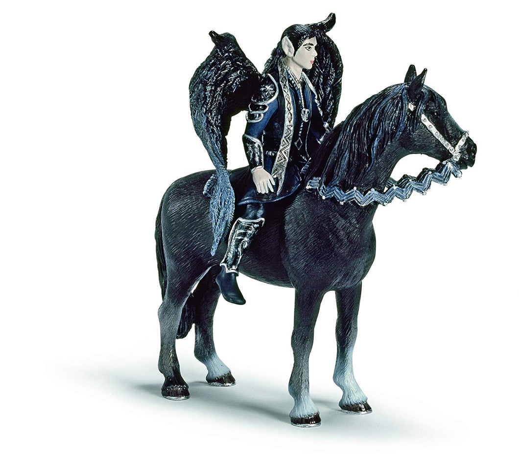  elfos Schleich® Figura de Turag con su caballo, uno de los primeros elfos fabricados por Schleich®, pintado a mano, Producto de coleccionista