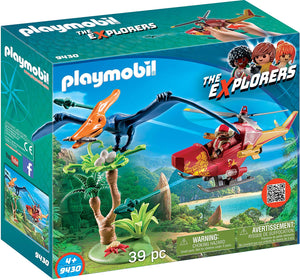 The EXplorers Helicóptero con Pterosaurio - Playmobil 9430