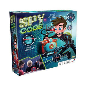 Spy Code IMC Toys 95267 Escoge una carta , introduce el código, escanea tu huella, escucha el estetoscopio y abre la caja