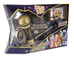 Selfie Mic Negro, Micrófono + Palo Selfie - IMC Toys 95274