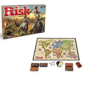 Risk Hasbro B7404 Forma tu ejército y lidera tus tropas a la gloria en el mejor juego de combate estratégico 
