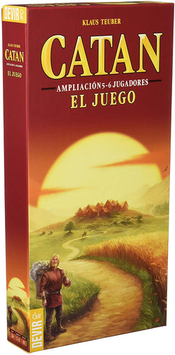 Catan El Juego Ampliación 5-6 Jugadores Devir BGCATAN56 Un mapa más grande para dar cabida a dos jugadores más