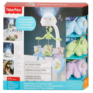 Fisher-Price Móvil ositos voladores, juguete de cuna proyector para bebé - Mattel CDN41