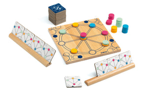 uartino DJ08544 Djeco 38544 Juego de estrategia madera y cartón jugar en familia o adultos de 7 a 99 años 