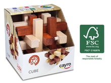 Cargar imagen en el visor de la galería, Cube rompecabezas de madera 100% Madera procedente de bosques sostenibles con certificación FSC