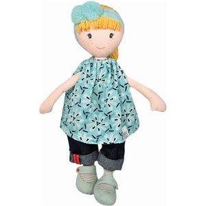 Traviesa Evy Jolijou,Una preciosa y gran muñeca flexible, . Evy luce un estilo informal como el de la mayoría de los niños. Mide 36 cm.