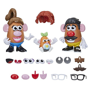 Mr Potato Crea tu familia de Potato Head Hasbro F1077 señor, señora y bebé patata con + 45 accesorios a partir de 2 años