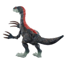 Cargar imagen en el visor de la galería, Jurassic World Therizinosaurus Mattel GWD65 figura de acción de gran tamaño de dinosaurio con zarpas afiladas y sonidos 