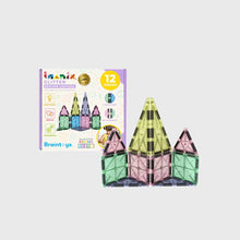 Cargar imagen en el visor de la galería, Imanix Glitter 12 piezas,Sigue el mágico camino del arcoiris Imanix Glitter está pensado especialmente para incorporar una pizca de alegría y carácter a las formas 2D y 3D de tu juego de construcción.