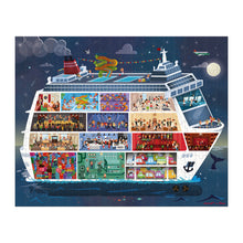 Cargar imagen en el visor de la galería,  puzzles de cartón de 100 y 200 piezas con la temática del crucero. Dimensiones de cada puzle : 70 x 56 cm. El puzzle grande (200 piezas)