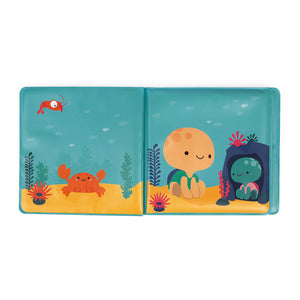  Libro de baño mágico de los animales del mar, El cangrejo, la tortuga y sus amigos se han escondido ¡Deprisa, encuéntralos! Un primer libro de baño para jugar durante horas, Sumerge el libro en el agua y los animales aparecerán