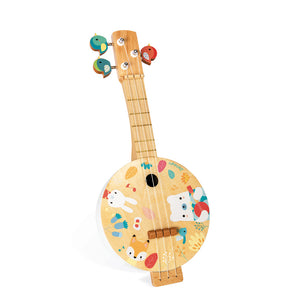 Janot Banjo Pure J05160 clavijas de las cuerdas en forma de pájaro Suena como un banjo de verdad madera pintura al agua